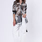 Religion Tanzanite Shirt | Palm Print