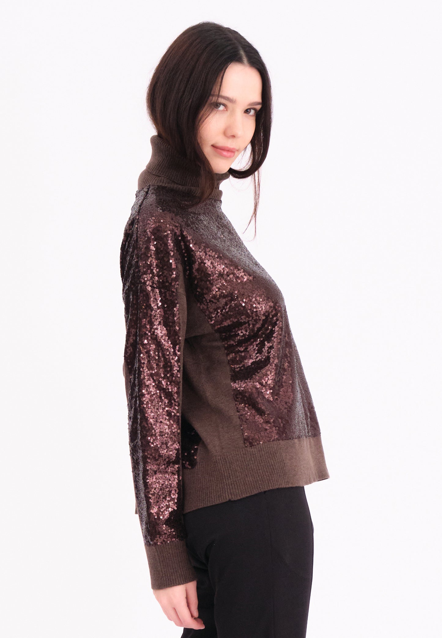 Hailey Turtleneck | Brown