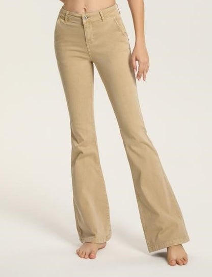 Melly& Co Flare Jeans in Sand