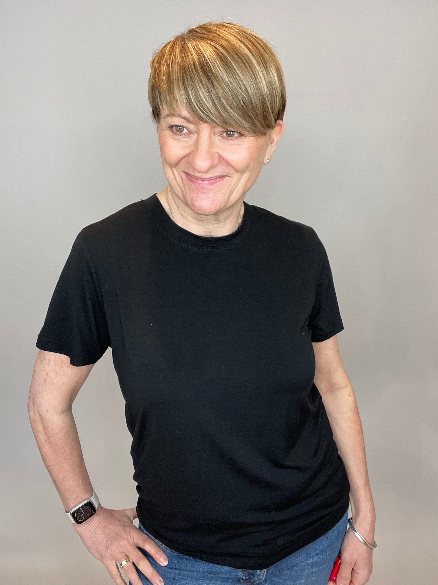Saint Tropez Adelia Regular T-Shirt | Black