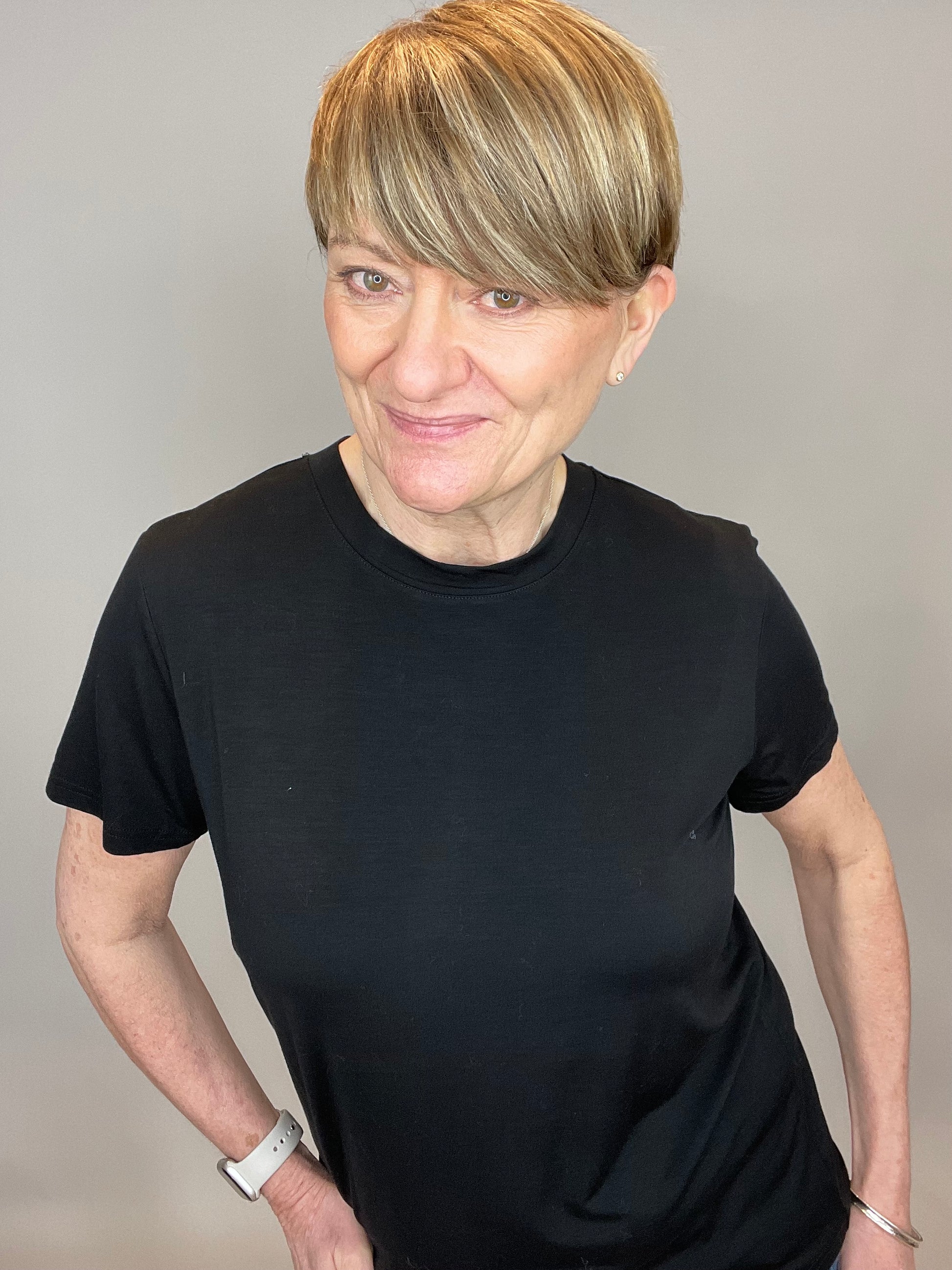 Saint Tropez Adelia Black Short Sleeve T-Shirt