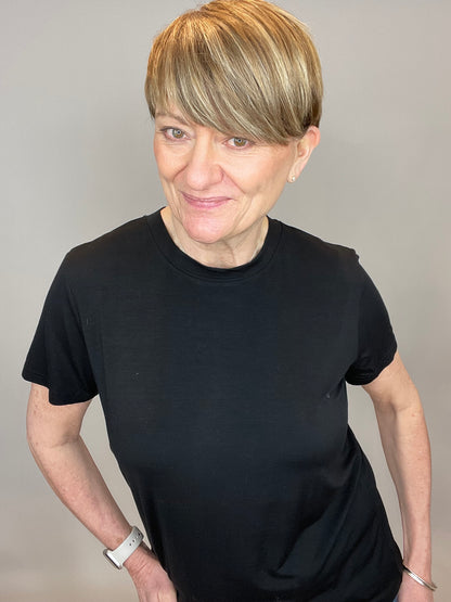 Saint Tropez Adelia Black Short Sleeve T-Shirt