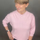3/4 Sleeve Round Neck Soft Knit Jumper | Pink