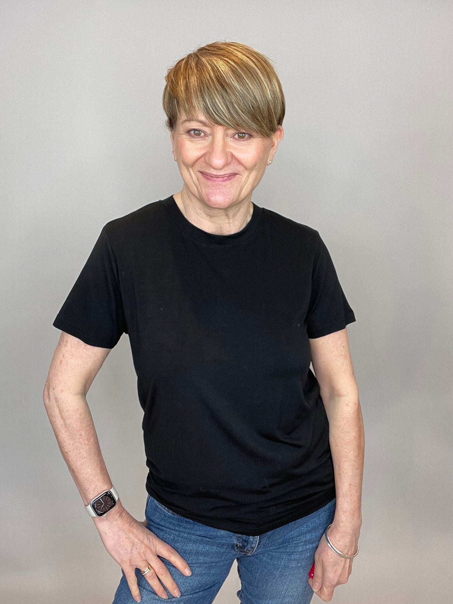 Saint Tropez Adelia Regular T-Shirt | Black