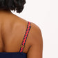 Penrose Shirred Sundress | Navy Rainbow Ric Rac