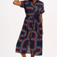 Leigh Midi Shirt Dress | Black Retro Racer