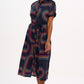 Leigh Midi Shirt Dress | Black Retro Racer