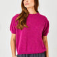 Liliana Puff Sleeve Knit | Damson