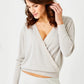 Lavinia Long Sleeve Crossover Knit Sweater