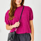 Liliana Puff Sleeve Knit | Damson