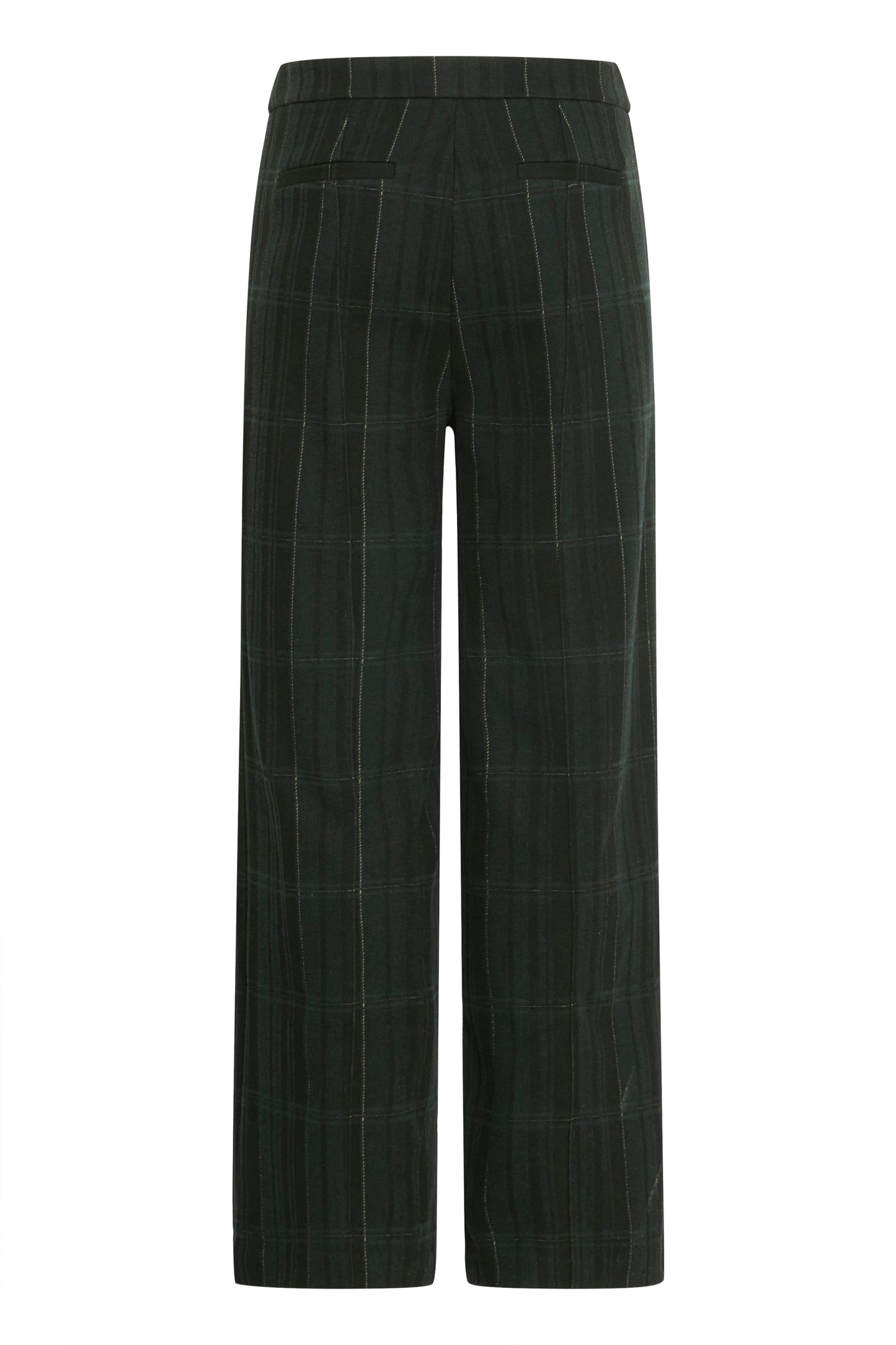 Ihkate Woolley Trousers | Black & Green Check