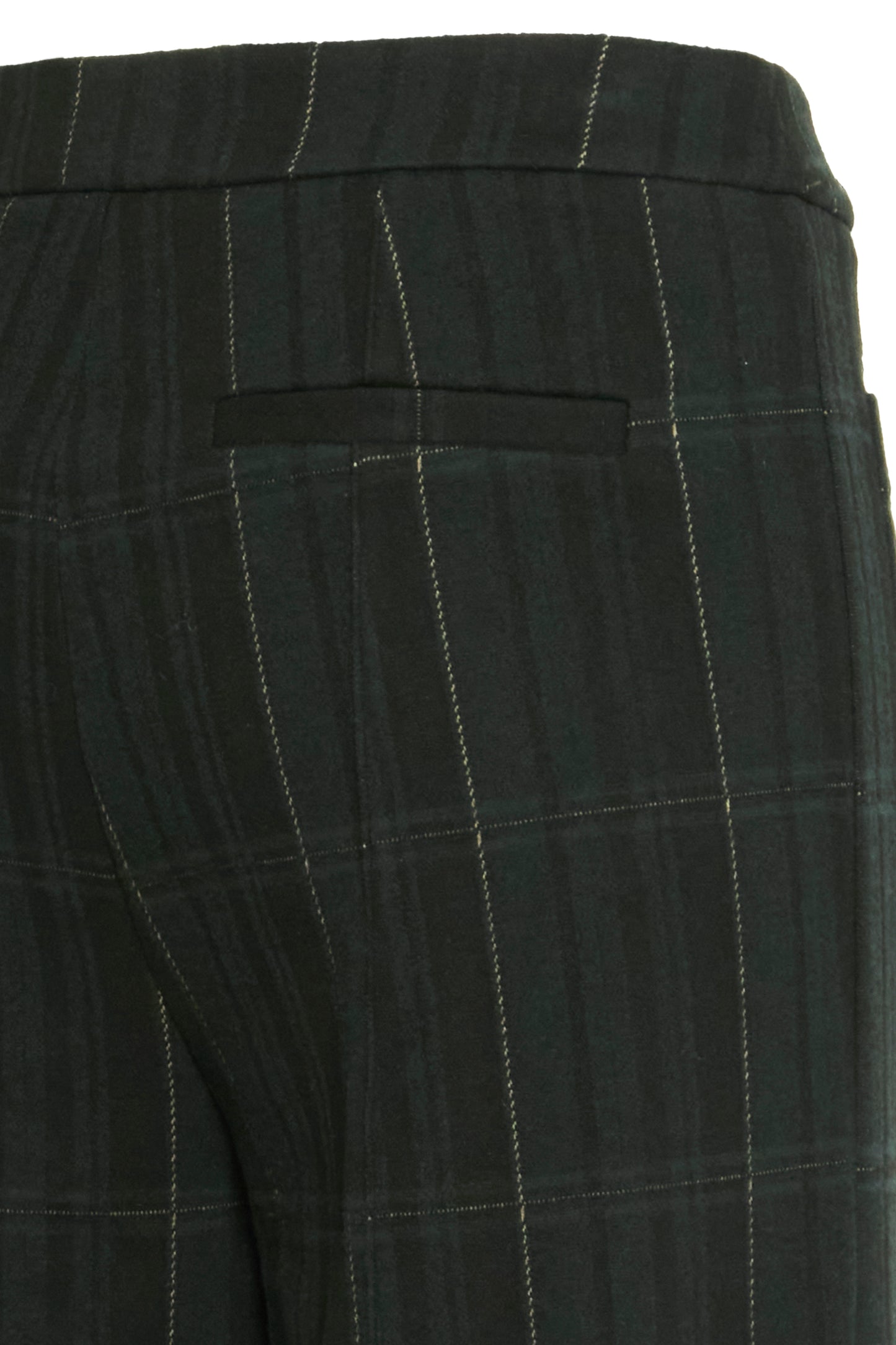 Ihkate Woolley Trousers | Black & Green Check