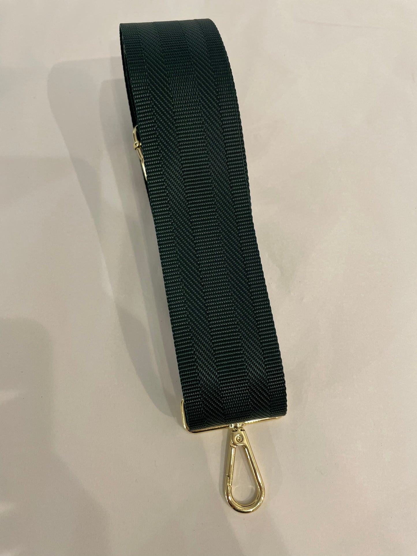 Dark Green Woven Bag Strap