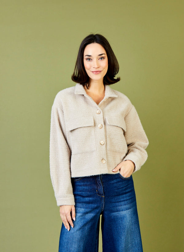 Suzy D Ingrid Short Fluffy Jacket