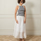 Chalk Indy Stripe Vest | Cream & Navy