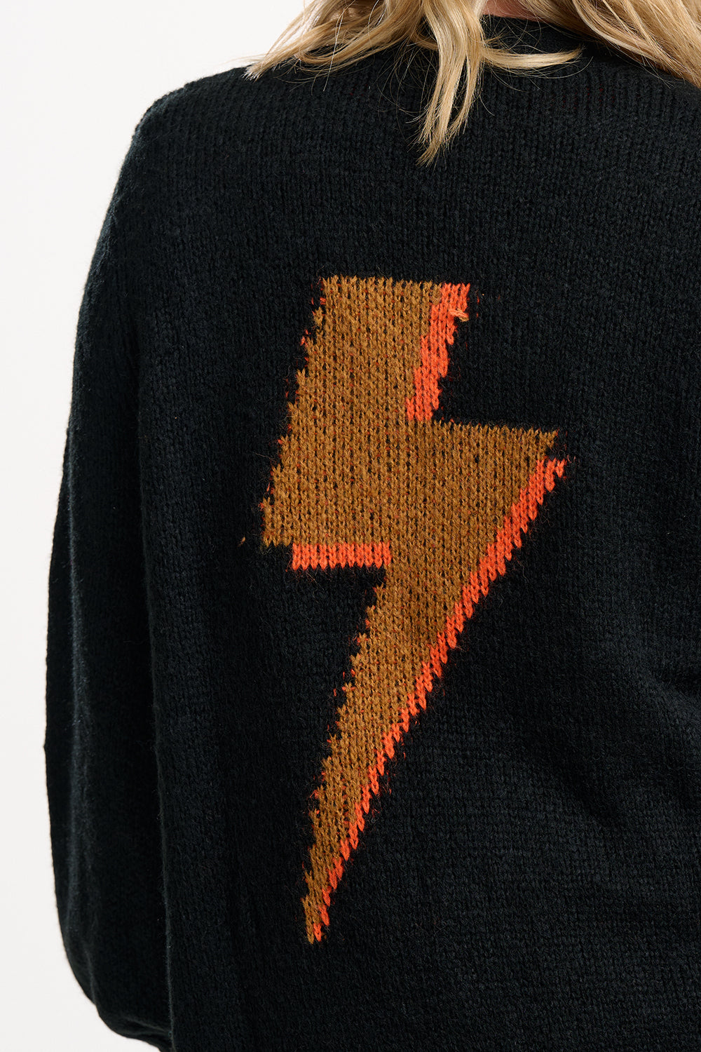 Yvette Cardigan | Black Lightning Flash