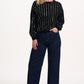 Anjali Sequin Jumper | Silver Stripes