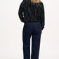 Anjali Sequin Jumper | Silver Stripes