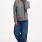 Kelli Roll Neck Jumper | Light Grey Fleck