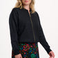 Solana Bomber Jacket | Black Sparkle