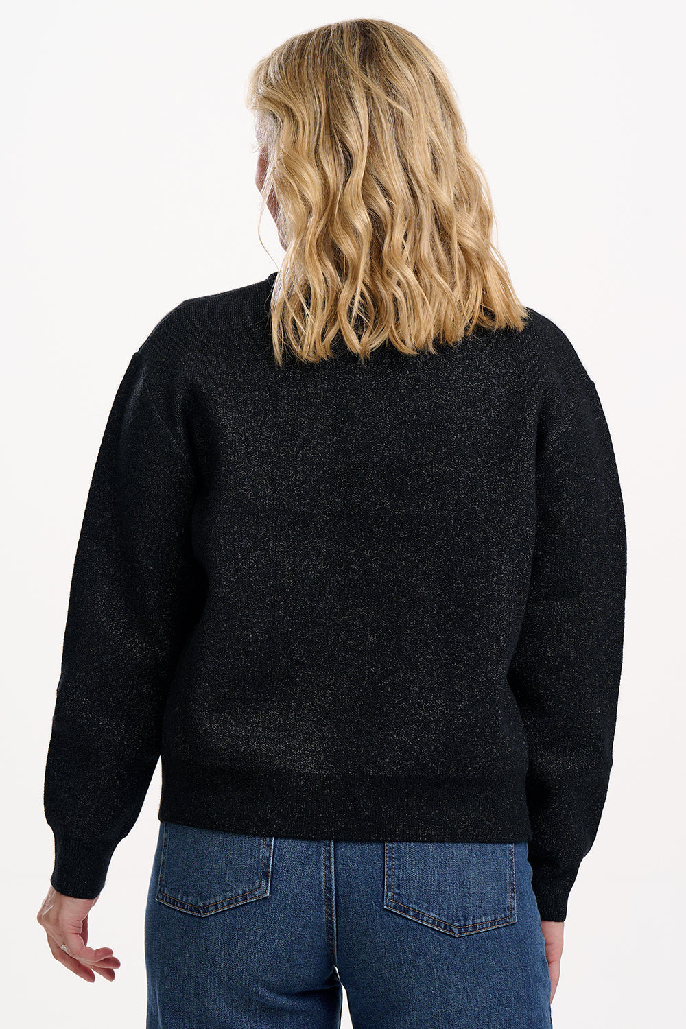 Solana Bomber Jacket | Black Sparkle