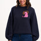Sugarhill Essie Jumper | Navy Leopard Rays