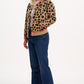 Solana Knitted Bomber | Tan & Black Natural Leopard
