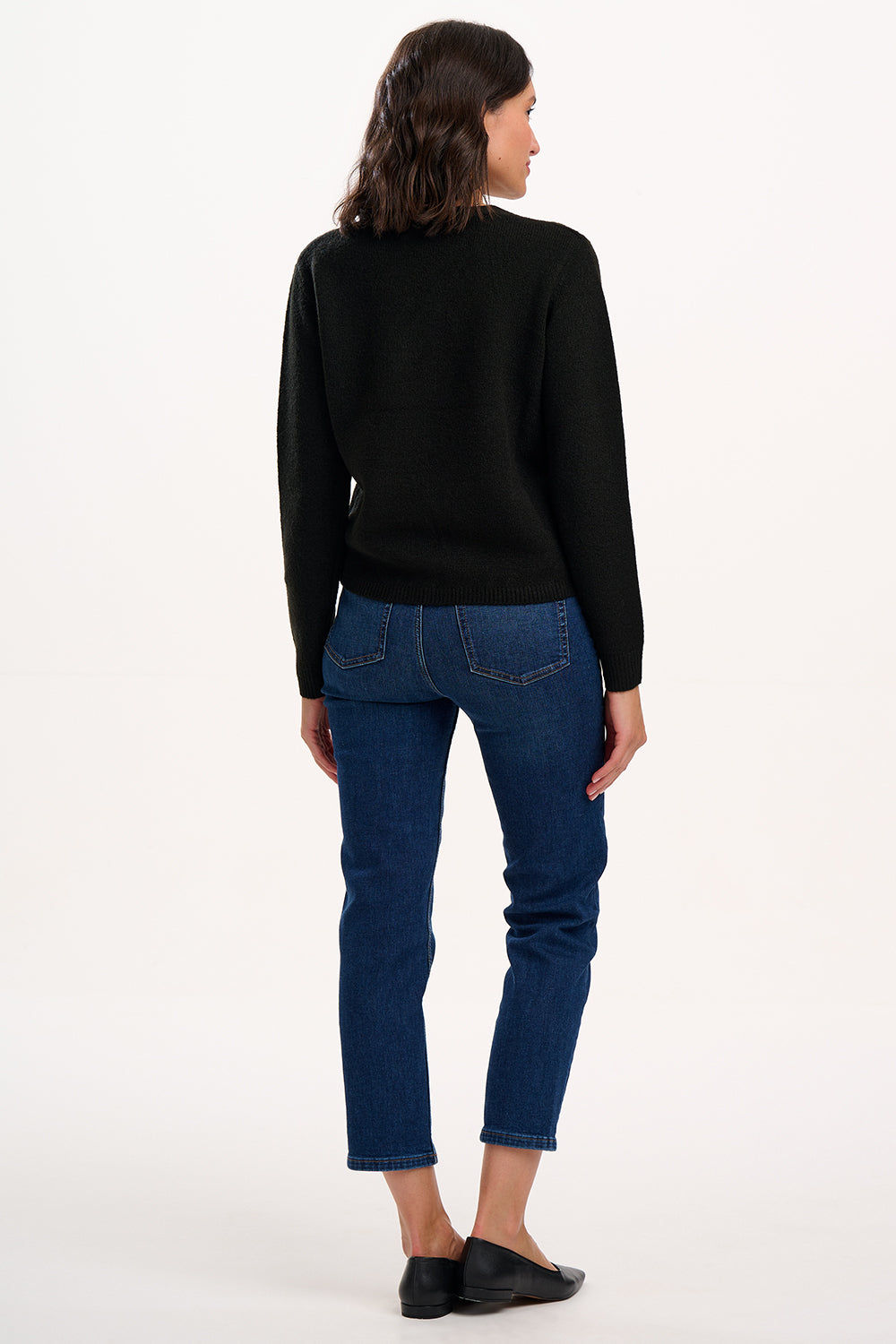 Phily Bow Cardigan | Black & Pink