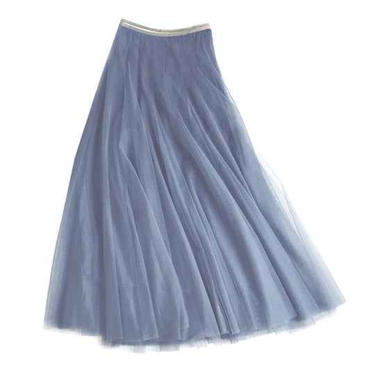 Tulle Layer Skirt | Dusky Blue