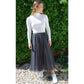 Tulle Layer Skirt |Charcoal