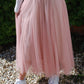 Tulle layer skirt in soft pink