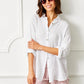 Marcus Oversize Linen Shirt | White