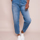 May Stretch Denim Barrel Cut Jeans | Light Denim