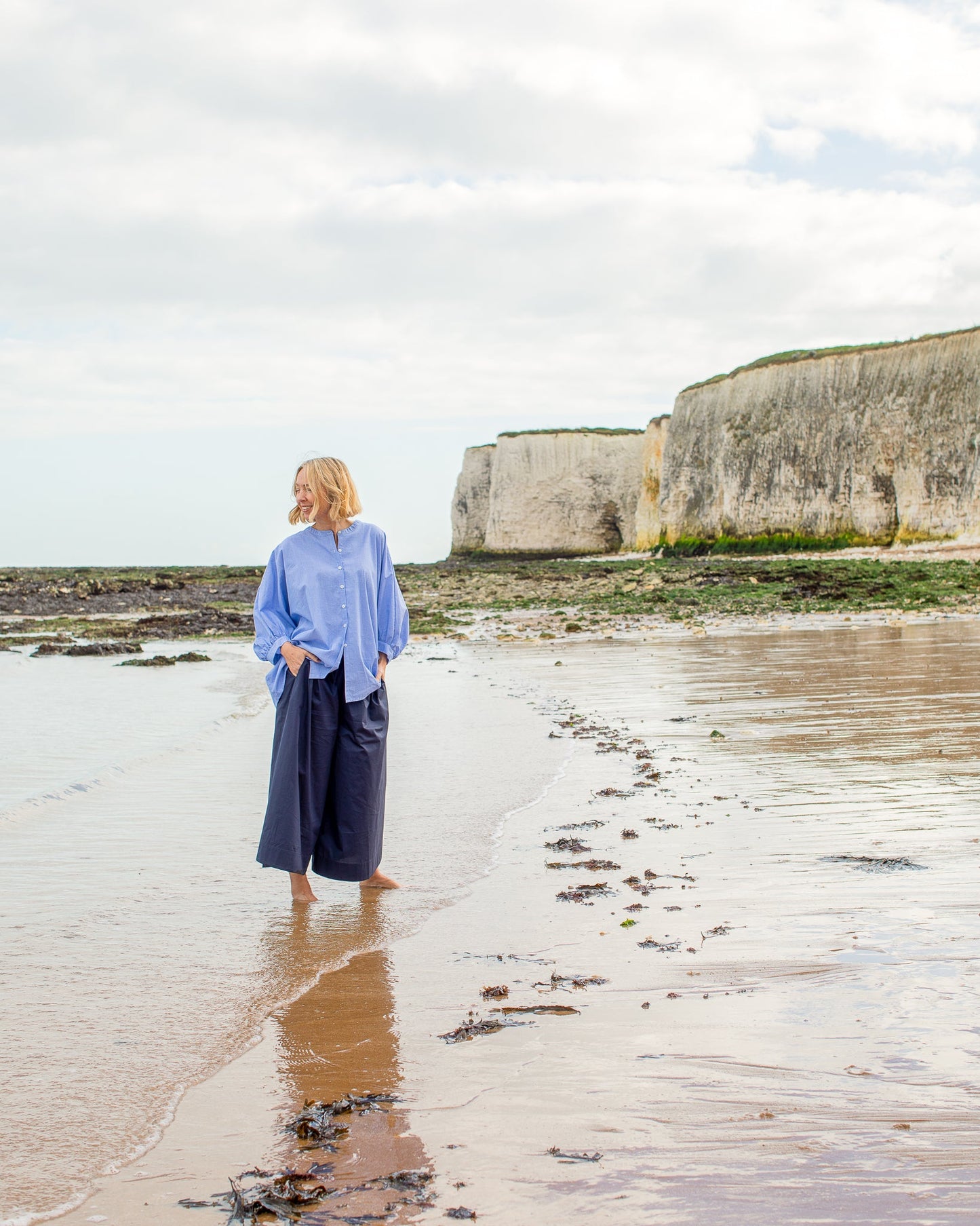 Chalk Poppy Shirt | Blue