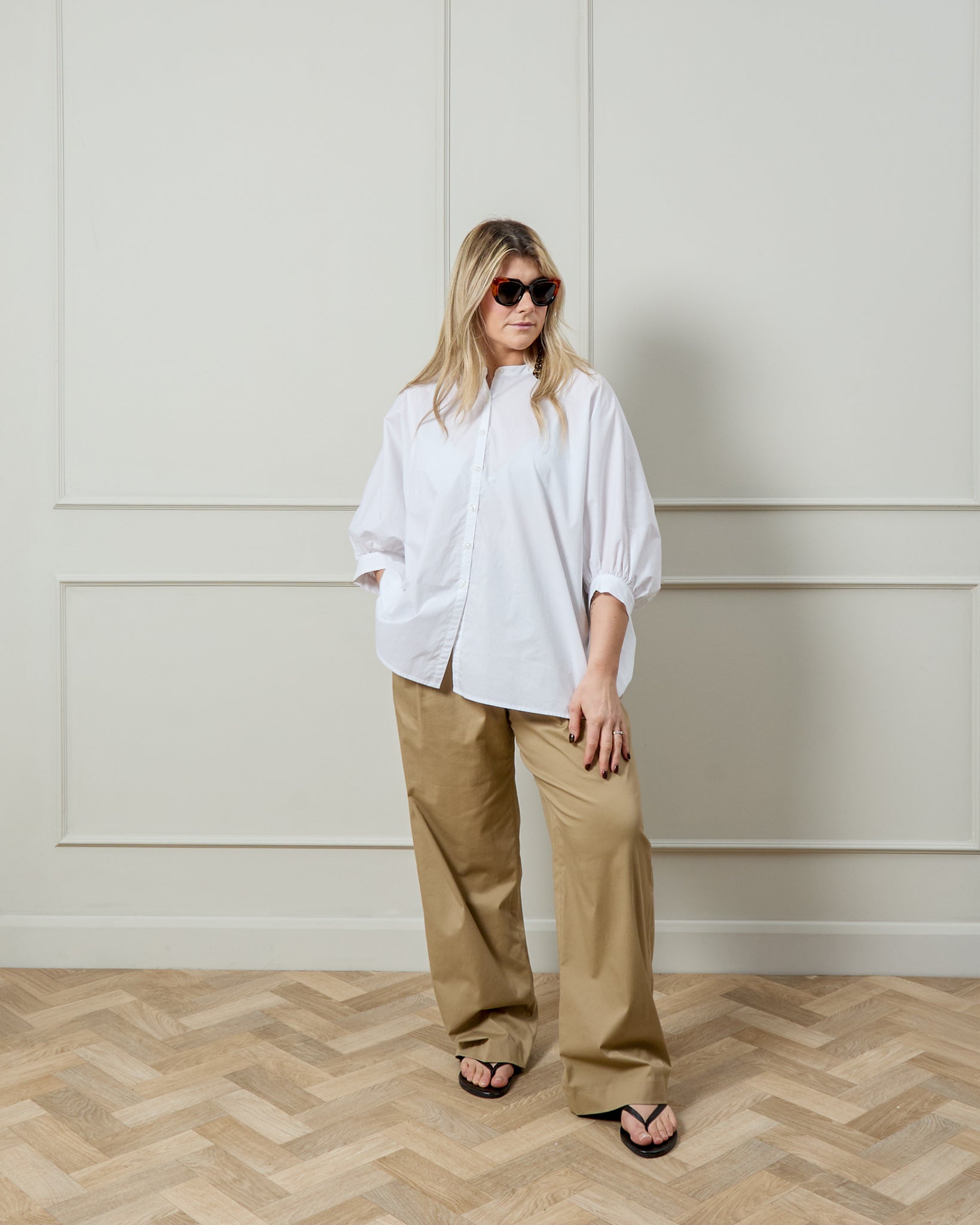 Chalk Poppy Shirt | White