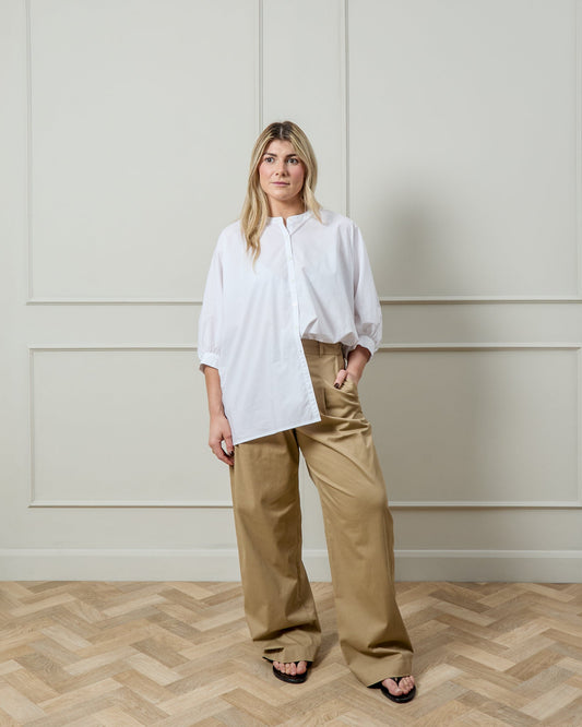 Chalk Poppy Shirt | White