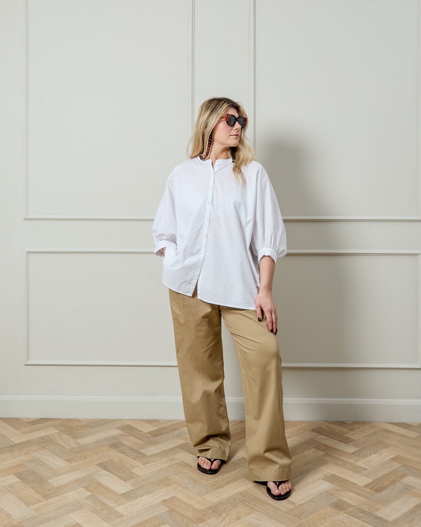 Chalk Poppy Shirt | White