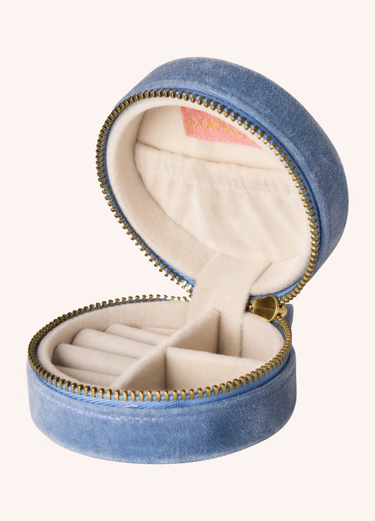 Lovely Mum Round Jewellery Box | Denim