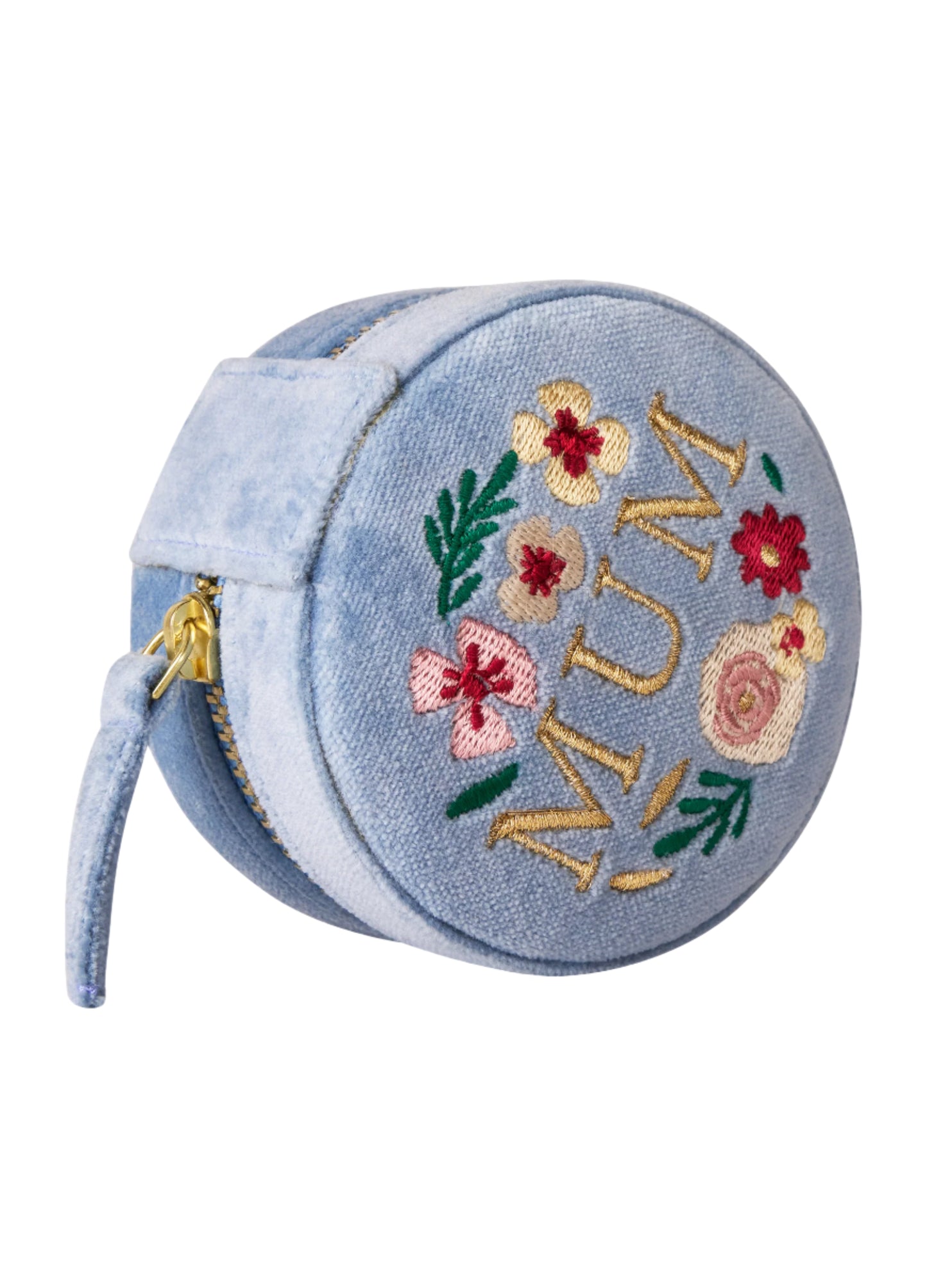 Lovely Mum Round Jewellery Box | Denim
