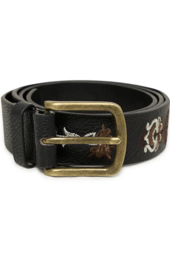 B Young Vembroid Emb Belt | Meteorite
