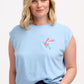 Chrissy Relaxed Tank T-Shirt | Tropical Hummingbird