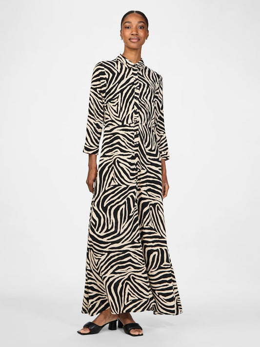 YAS Savanna Long Shirt Dress | Sandshell Zeya