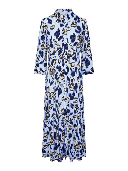 YAS Savanna Long Shirt Dress | Clear Sky