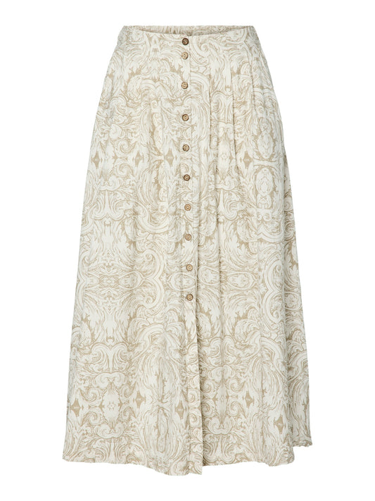 YAS Ara Long Skirt | Silver Sage