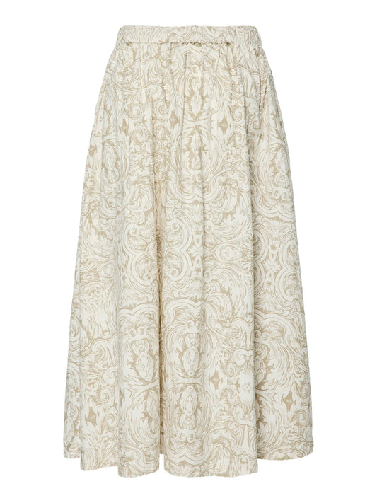 YAS Ara Long Skirt | Silver Sage