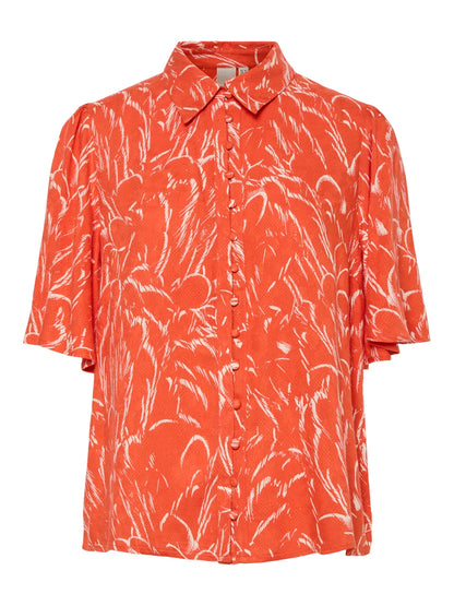 YAS Lefira Shirt | Cherry Tomato 