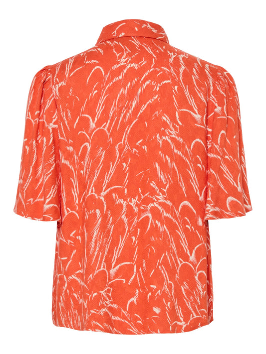 YAS Lefira Shirt | Cherry Tomato