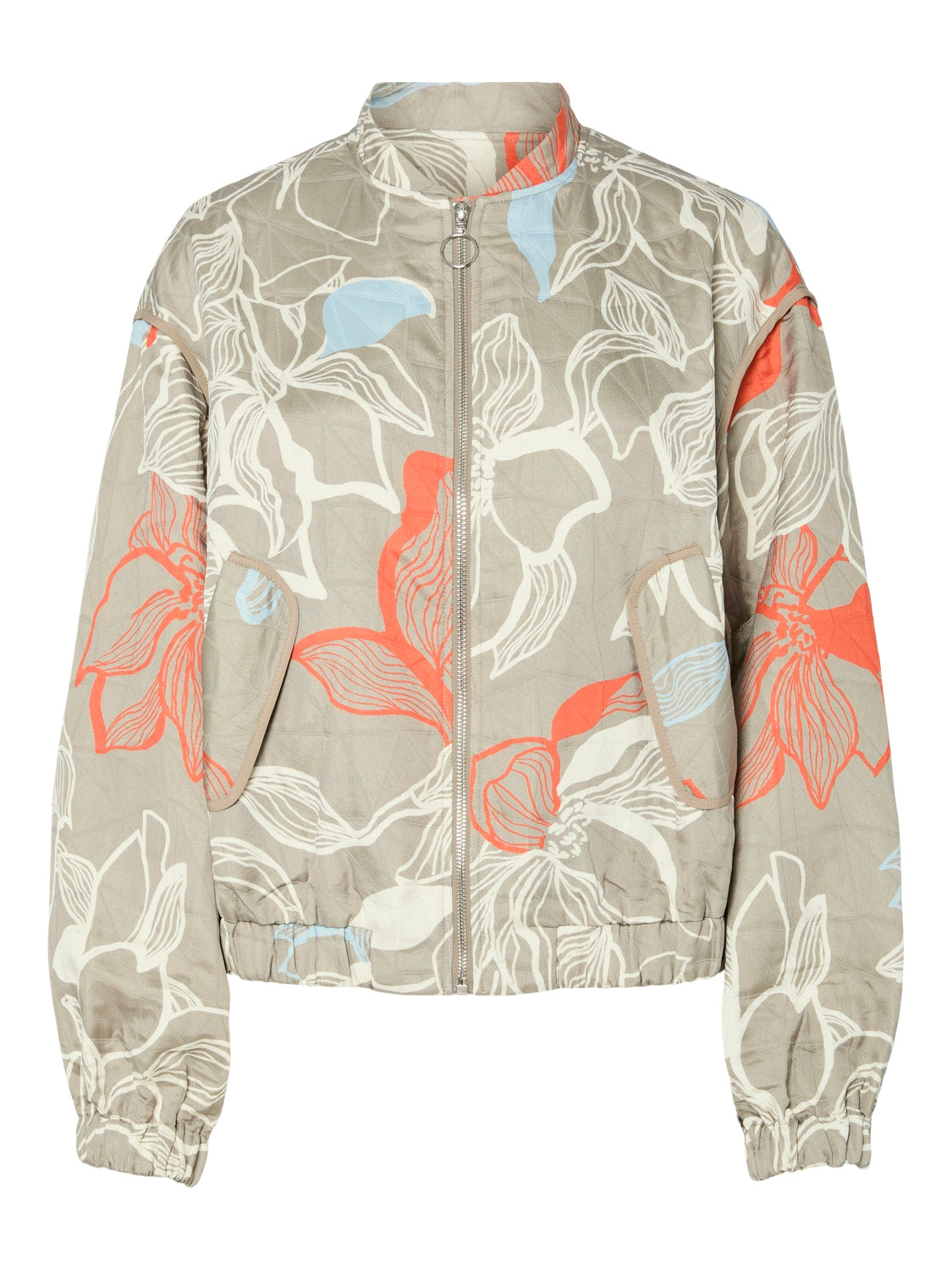 YAS Asiko Bomber Jacket | Silver Sage
