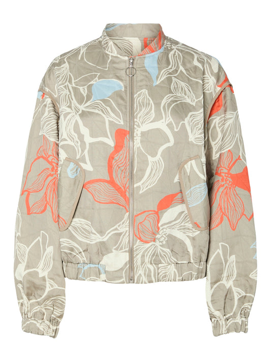 YAS Asiko Bomber Jacket | Silver Sage