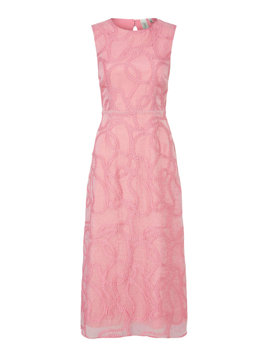 YAS Kiro Sleeveless Long Dress | Bubblegum 